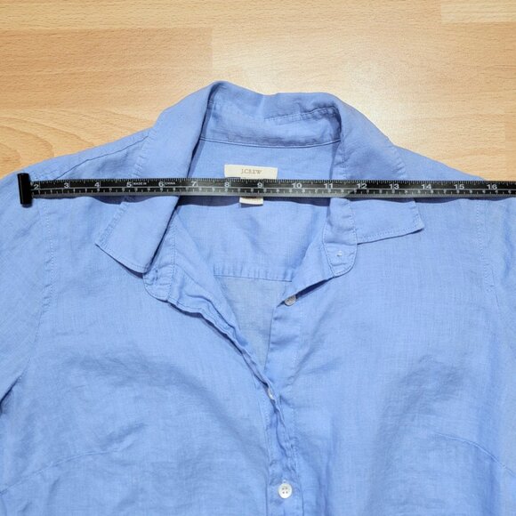 J. Crew Classic Button Up Linen Shirt | Size: 0 - Picture 6 of 15